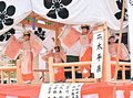 「明日の稚児舞」優美　宇奈月・法福寺で地元児童が奉納