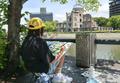 平和願い被爆建物描く写生大会