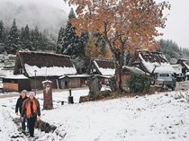 相倉合掌集落（南砺）雪化粧　今シーズン初