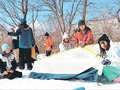 雪を活用した遊び楽しむ　日本ボーイスカウト県連盟、立山町でスノーキャンプ