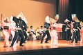 ３年間の成果発表　八尾高郷土芸能部がおわら踊り披露