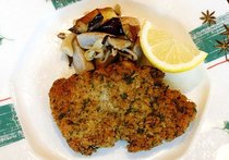 鶏肉の香草パン粉焼き