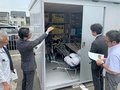 災害時に備え資機材を準備　県社会福祉協議会、県内４ヵ所に保管庫設置