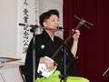 母校・高岡龍谷高で三味線披露　全国大会優勝の椿さん