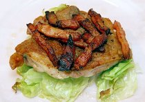 鶏のロースト冬キャベツ添え