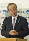 新潟知事、政府決定を評価