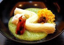 オクラのすり流しそうめん