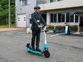 射水市、太閤山地区で電動キックボード実証実験開始　新たな足へ利便性・安全性確認