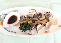 ナスの挟み揚げ