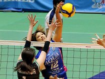 アクア、強豪大阪Ｍにフルセットで惜敗　氷見で復興応援試合