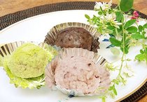新米と黒米のしっとりおはぎ