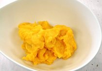 レンジカボチャの甘辛あえ