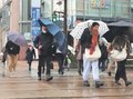 県内冷たい風雨　最高気温２月並み（３日）