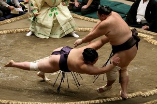 朝乃山、白星先行　大相撲秋場所３日目