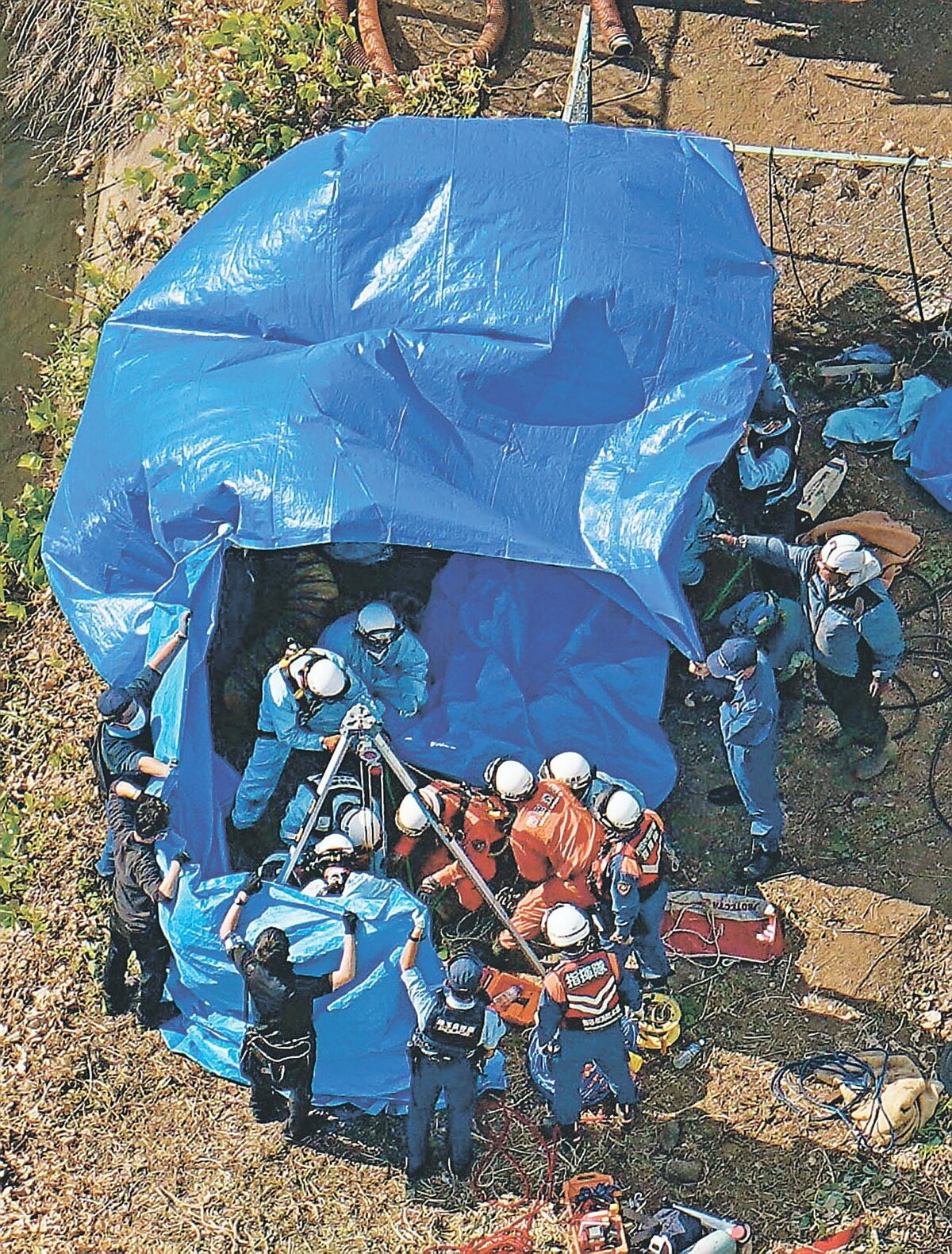 マンホール転落4人死亡 埼玉、八潮陥没事故受け下水点検中｜北日本