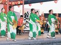 地震からの復興祈り　みなと祭、岩瀬まだら力強く