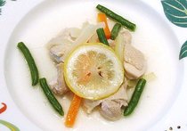 チキンのレモン風味煮込み