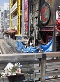 道頓堀、外壁広告で延焼拡大恐れ