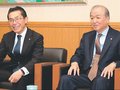 貸出金利上昇で相談対応強化　富山信金の山地会長と鷲塚理事長