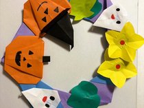 ハロウィンリース制作🎃🏵️