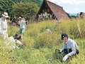 南砺・菅沼合掌集落近くにカヤ場造成　自給率アップへ新たに１０００平方メートル