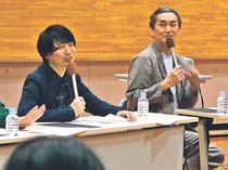ヤングケアラーに理解　富山・大泉中で出前講座、ノブコブ徳井さん登壇