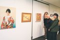 作品共演、４世代の絆　県民会館で才田さん一家、絵画や刺しゅう紹介