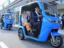 魚津観光、トゥクトゥクで軽快に 三輪EV 24日レンタル開始、スタンプラリー・ツアーも企画