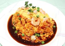 オムレツライスデミグラスソース