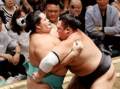 朝乃山、関脇を連破　大相撲秋場所２日目