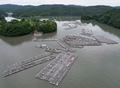 カキ養殖用のいかだ流される