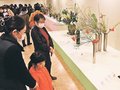 華やかに春を演出　北日本いけばな展、高岡で後期展