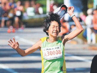 女子２位の大峽、県勢トップ「自信持って走れた」　富山マラソン