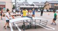 サッカー＆卓球、テックボール楽しい！　射水で児童や高校生プレー