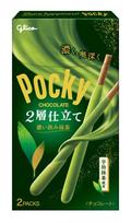 ２層の抹茶チョコポッキー