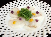 カブと白身魚和風カルパッチョ