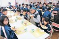 地場産給食おいしい　黒部の小中・幼稚園で提供