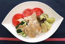 ナスと鶏肉のお手軽バンバンジー風