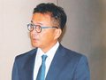 出町・角田氏が選挙後初の対面　高岡市長の事務引き継ぎ