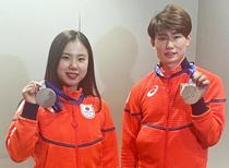 「４年後は金メダルを」