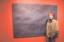 ＜Ｖｉｅｗ＞「画家 嶋恵美子 線の風景『ＡＲＴＢＯＸ』第１８弾」（西田美術館）<br />無数の線が生むうねり　時間や自然を象徴