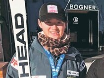 上野（富山第一高）女子大回転２位　アルペンスキーＦＩＳレース