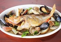 魚と貝のオーブン焼き