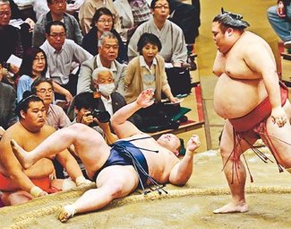 勝ち越しお預け　朝乃山