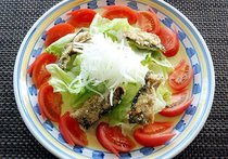 サンマの香草焼きサラダ仕立て