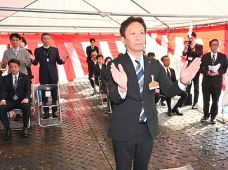 氷見・北大町、災害住宅２棟目着工　２６年秋完成・入居目指す