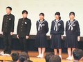 ＳＮＳと正しく向き合おう　射水６中学生徒会が合同集会
