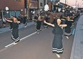 木遣り踊り勇壮に　井波で太子伝観光祭、「横丁」初開催