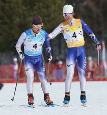 少年男子リレー６位　スキー国スポ距離