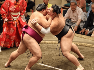 朝乃山、力強く勝ち越し　大相撲秋場所１３日目